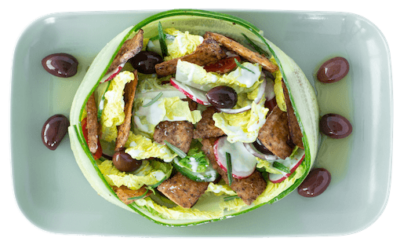 Salat mit Gyros